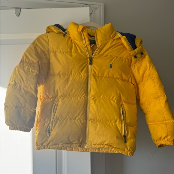 Yellow Polo puffer coat - Picture 2 of 9